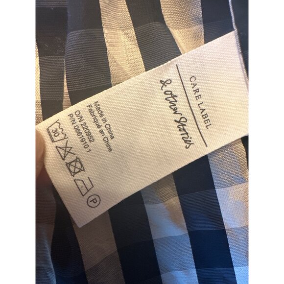 Gingham Tiered Midi Dress XS & Other Stories Anthropologie Cottage Country - Picture 5 of 6